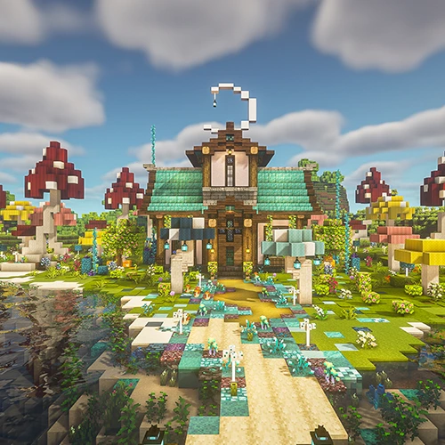 Fantasy Mushroom Cottage Preview